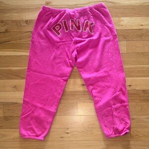 VS Pink Ankle Sweatpants with Logo Large